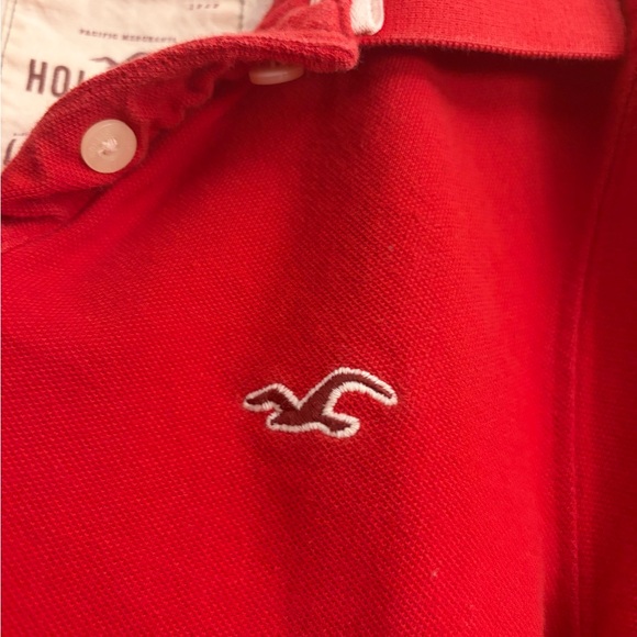Hollister Women’s Red Polo Shirt - Picture 3 of 5